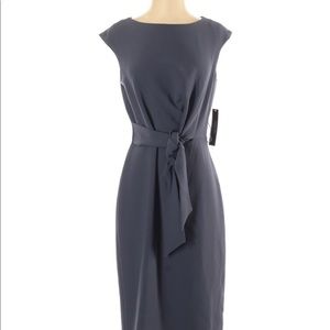 Tahari By ASL Navy Blue Dress